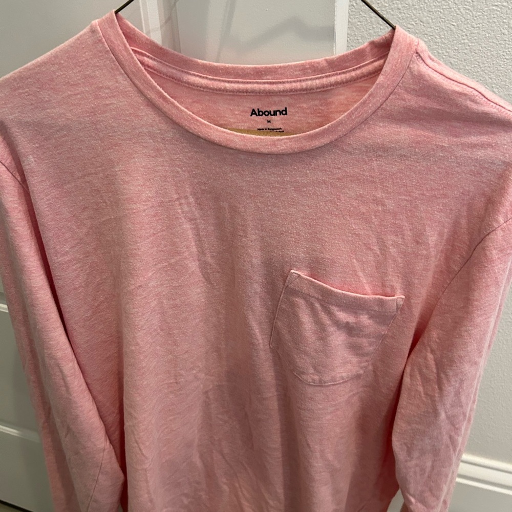Abound Soft Pink Crew Neck Top
